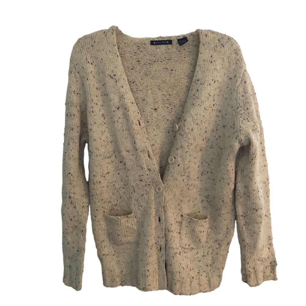 Architect wool cotton Eclectic Grandpa button up cardigan